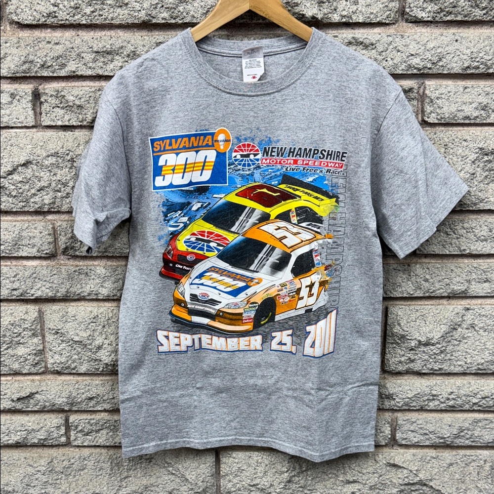 Vintage 2011 Anvil Gray Sylvania 300 Racing Tee